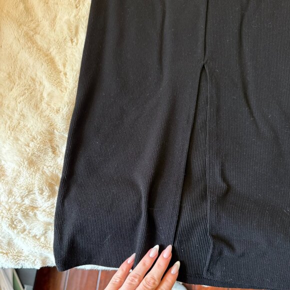 SYM by See You Monday Black Midi Bodycon Dress Size M - Picture 6 of 8